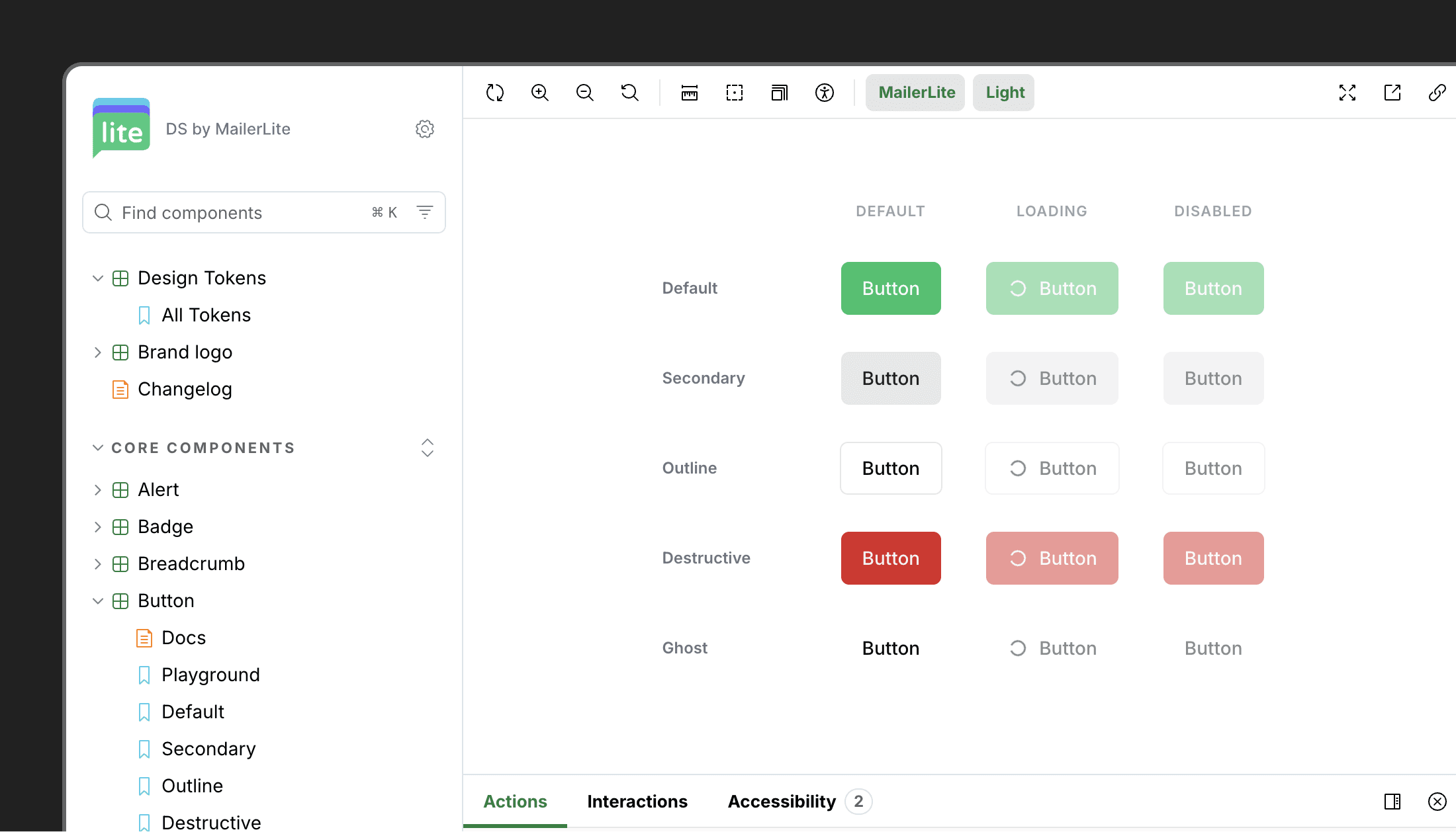 Design System screenshot